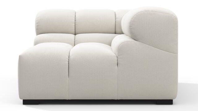 The Tufty – Oatmeal Brushed Weave, Corner (Right)