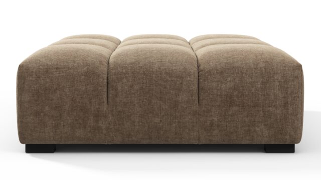 The Tufty – Cappuccino Brown Chenille, Ottoman