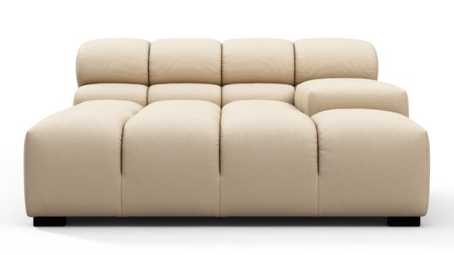 The Tufty Outdoor – Latte Performance Weave (Outdoor), Deep Large Armrest (Right)