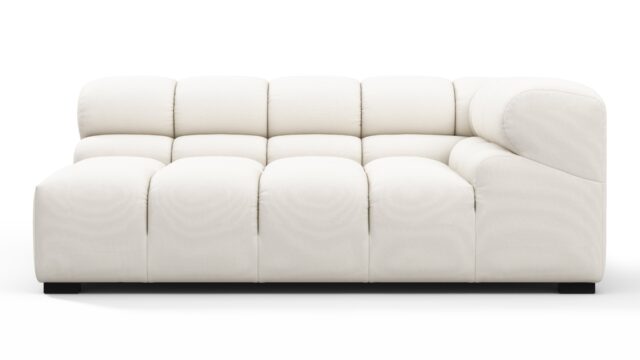 The Tufty Outdoor – Soft White Performance Weave (Outdoor), Extra Large Corner (Right)