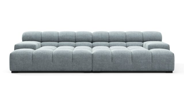 The Tufty – Cerulean Chenille, Extra Deep Sofa – Sectional