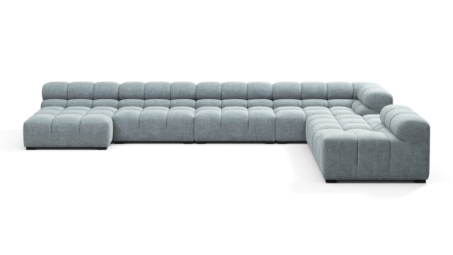 The Tufty – Cerulean Chenille, Extra Large Corner (Right) – Sectional