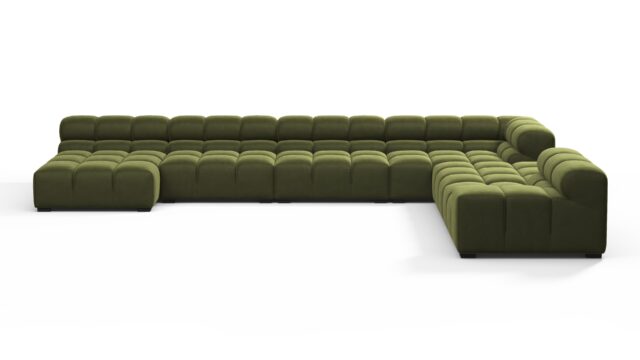 The Tufty – Thyme Luxe Velvet, Extra Large Corner (Right) – Sectional