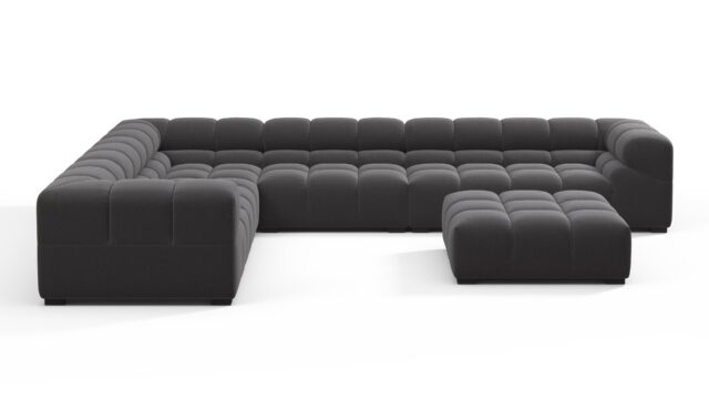 The Tufty – Ink Brushed Weave, Large Corner (Left) – Sectional