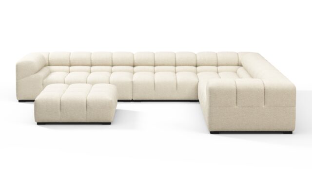 The Tufty – Eggshell Boucle, Large Corner (Right) – Sectional