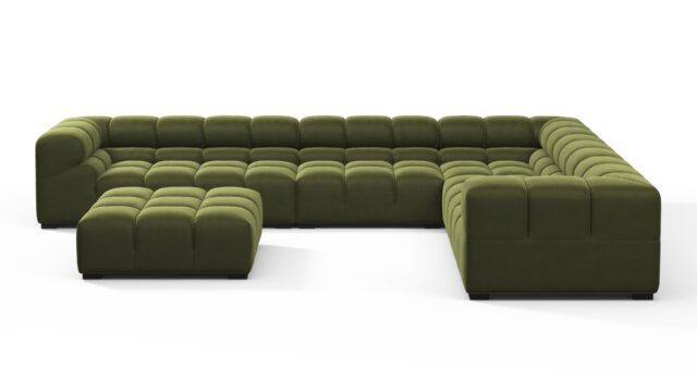 The Tufty – Thyme Luxe Velvet, Large Corner (Right) – Sectional