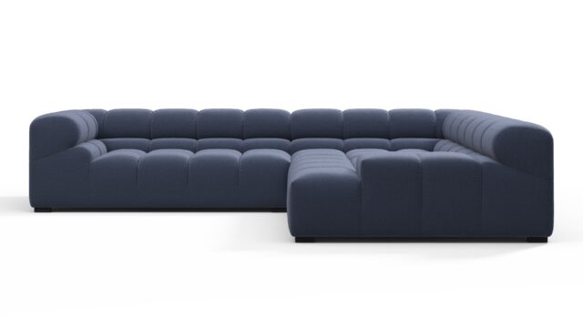 The Tufty – Royal Blue Wool, Corner (Right) – Sectional