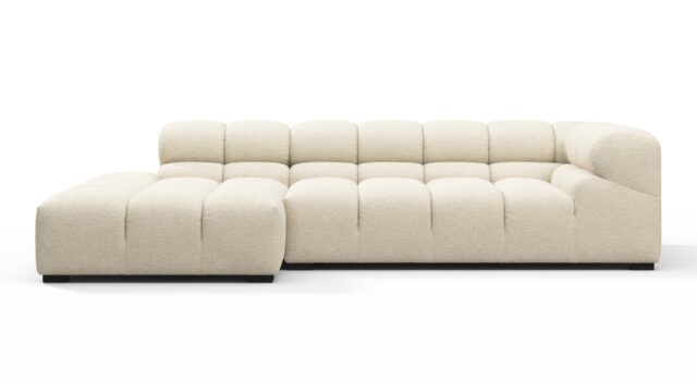 The Tufty – Eggshell Boucle, Small L (Left) – Sectional