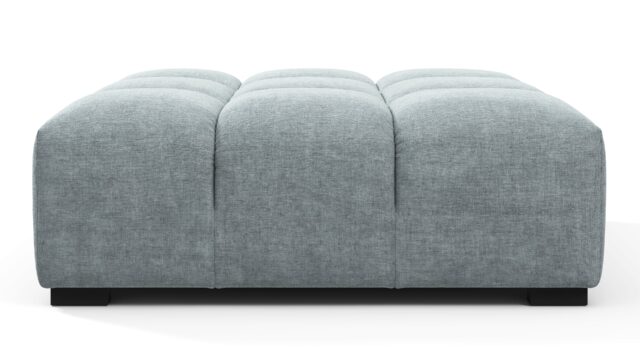 The Tufty – Cerulean Chenille, Ottoman