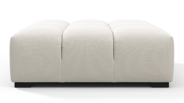 The Tufty – Oatmeal Brushed Weave, Ottoman