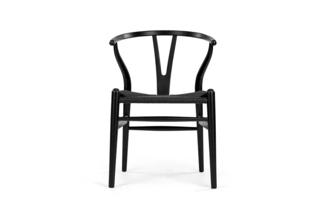 The Wish – Black with Black Seat, Dining Chair