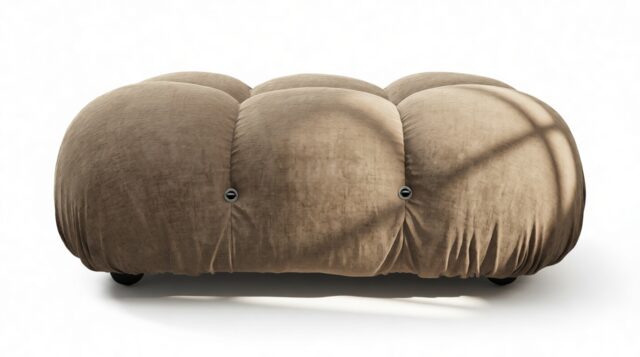 The Bellini – Cappuccino Brown Chenille, Ottoman