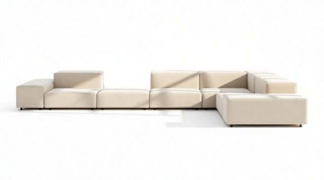 The Extrasoft – Oatmeal Brushed Weave, Large Corner (Right)