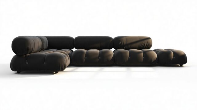 The Bellini – Black Velvet, Sectional (Left Corner)