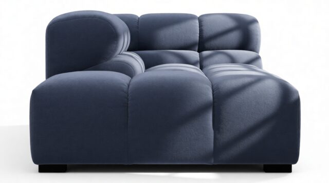 The Tufty – Royal Blue Wool, Corner Half (Left)