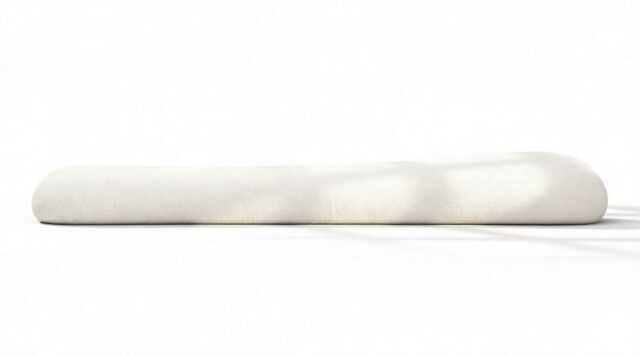 The On the Rocks – White Textured Chenille, Large Backrest