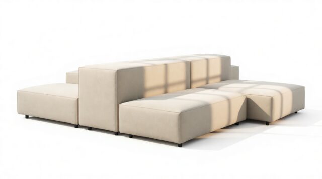 The Extrasoft – Eggshell Vegan Suede, Combination 1 (Right)