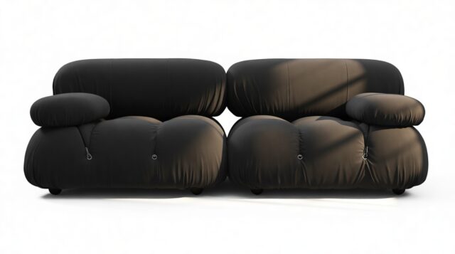 The Bellini Outdoor – Black Performance Weave (Outdoor), Two Seater Sofa