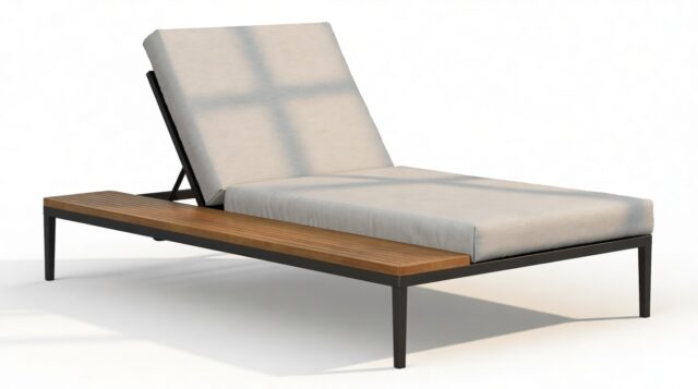 The Marzio – Dove Gray Performance Weave, Lounger