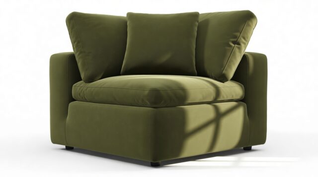 The Ciel – Spruce Luxe Velvet, Corner Module