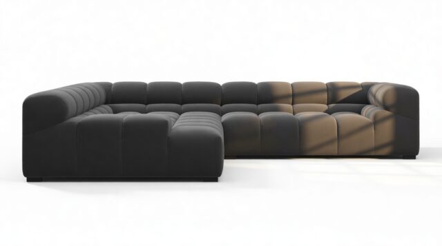 The Tufty – Ink Brushed Weave, Corner (Left) – Sectional