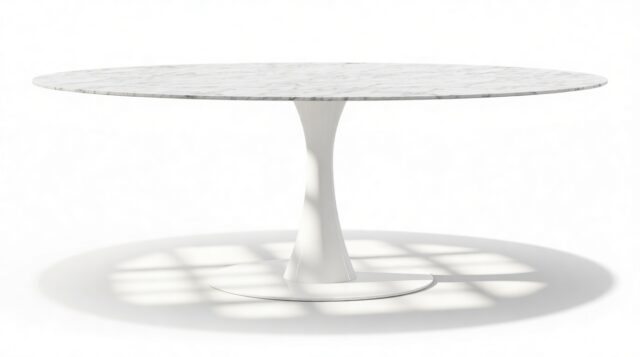 The Nord – Carrara Marble, Oval 77in