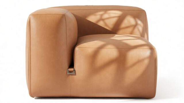 The Le Mura – Tan Vegan Leather, Left Arm