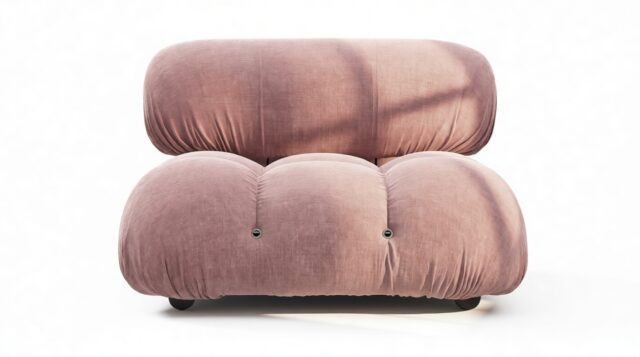 The Bellini – Dusty Pink Chenille, Armless Module