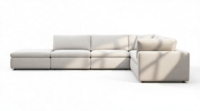 The Ciel – Dove Linen, Sectional (Right Corner)