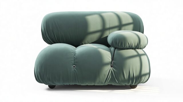 The Bellini – Jadeite Luxe Velvet, Right Arm