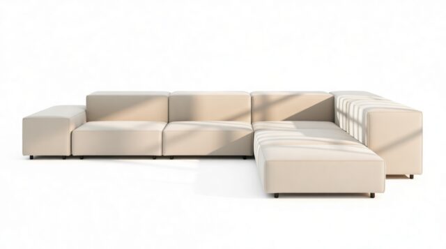 The Extrasoft – Oatmeal Brushed Weave, Corner (Right)