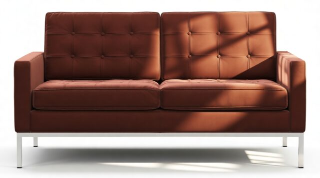 The Florence – Burgundy Luxe Velvet, Two Seater