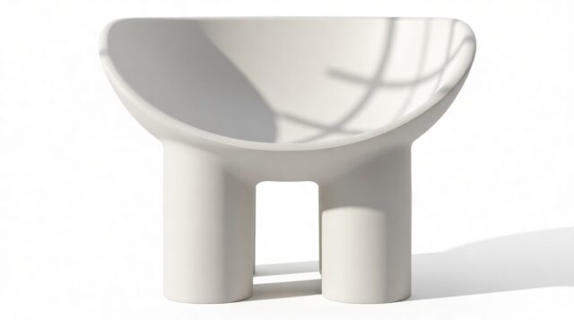 The Roly Poly – Warm Gray, Lounge Chair