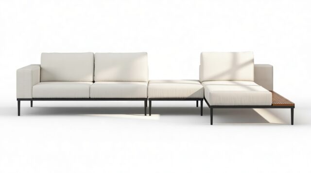 The Marzio – Shell Performance Weave, Sectional (Right Chaise)