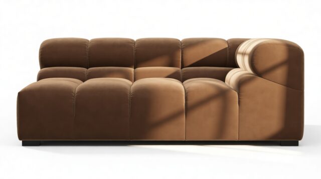 The Tufty – Mocha Velvet, Extra Large Corner (Right)