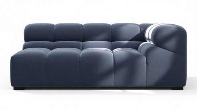 The Tufty – Royal Blue Wool, Extra Large Corner (Right)