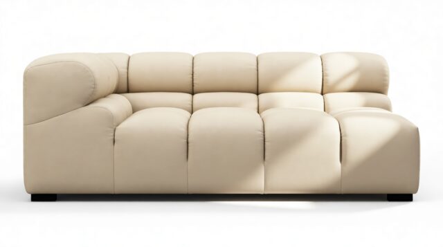 The Tufty Outdoor – Latte Performance Weave (Outdoor), Extra Large Corner (Left)