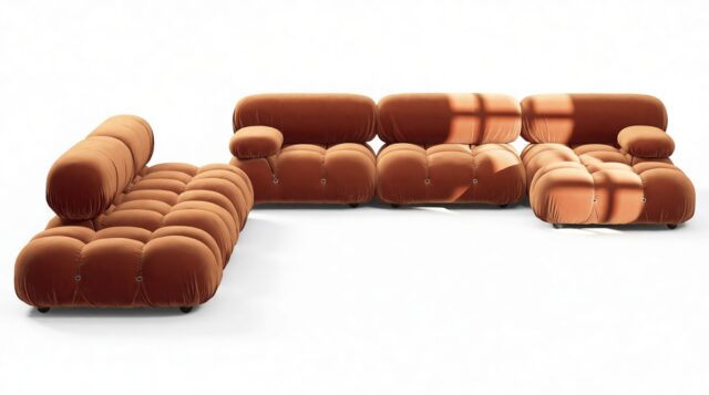 The Bellini – Spice Velvet, Sectional (Large Left Corner)