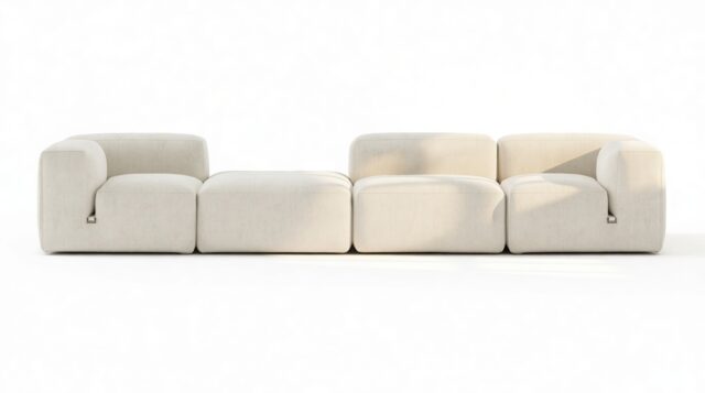The Le Mura – Natural Linen, Four Seater (Left)