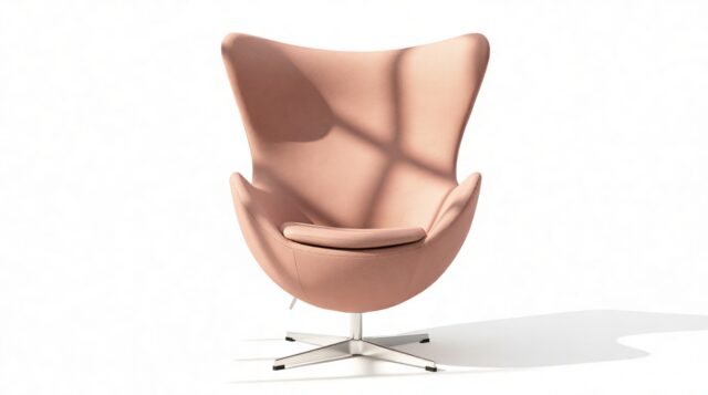 The Jacobsen – Vintage Pink Wool, Lounge Chair