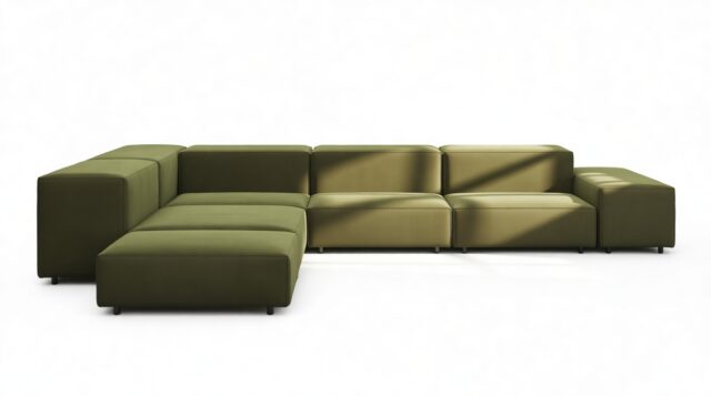 The Extrasoft – Spruce Luxe Velvet, Corner (Left)