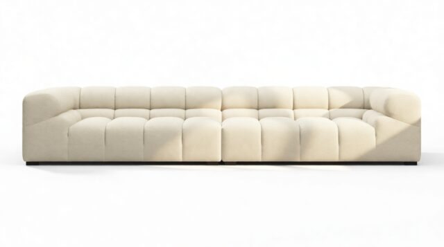 The Tufty – Eggshell Boucle, Extra Large Sofa – Sectional