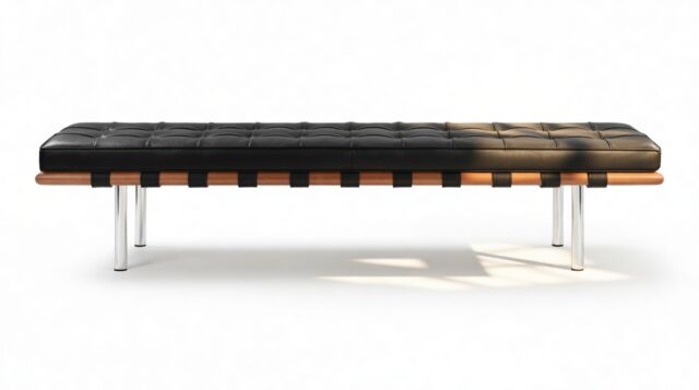 The Manhattan – Midnight Black Premium Leather, Three Seater