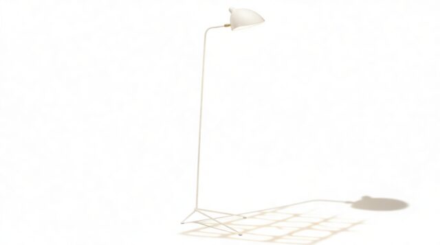The Mouille – White, Single Floor Ceiling Lamp