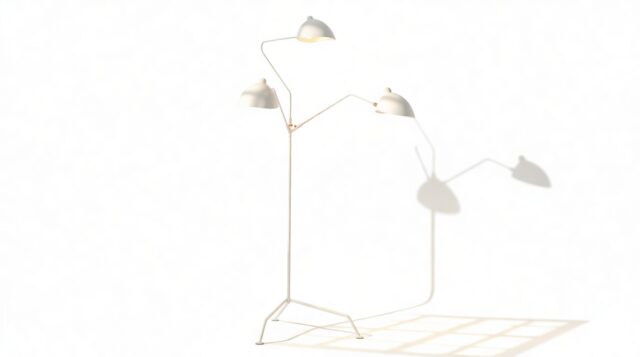 The Mouille – White, Tripod Floor Lamp