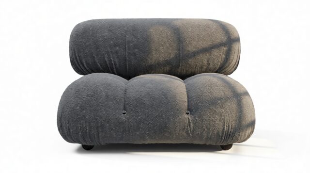 The Bellini – Gray Boucle, Armless Module