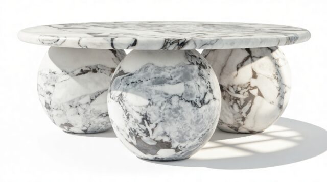 The Mila – Modellato Marble, Coffee Table