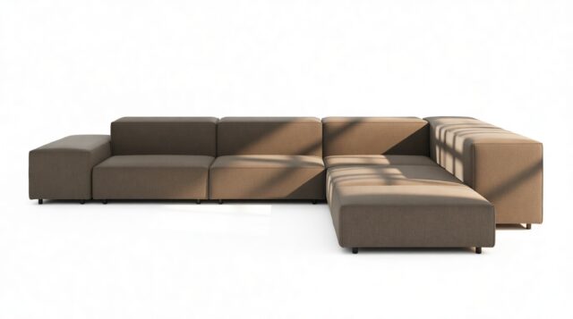 The Extrasoft – Coffee Brushed Weave, Corner (Right)