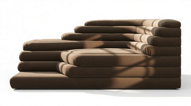 The Terrazza – Distressed Brown Vegan Leather, Right Arm