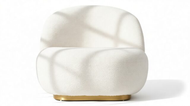 The Pacha – Pearl Boucle, Lounge Chair